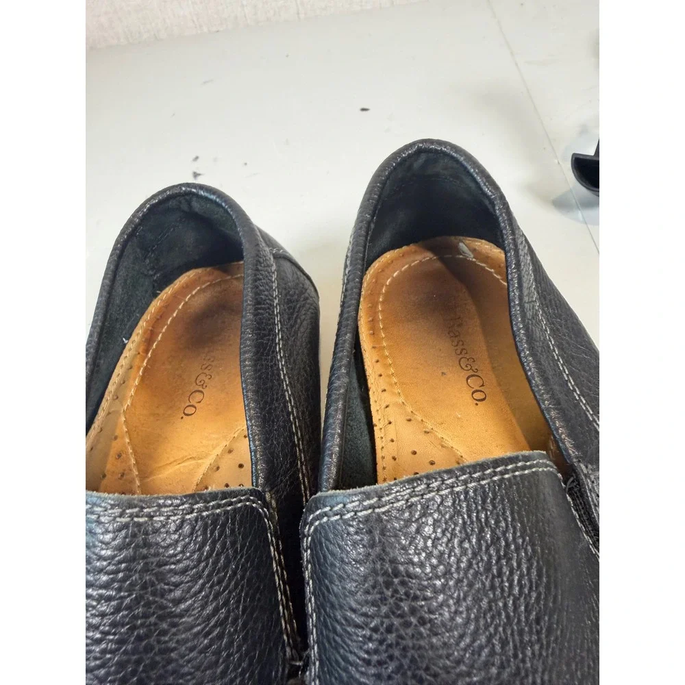 G.H‎ Bass & Co Connor Size 8M Loafer Black Brazil Leather Shoes